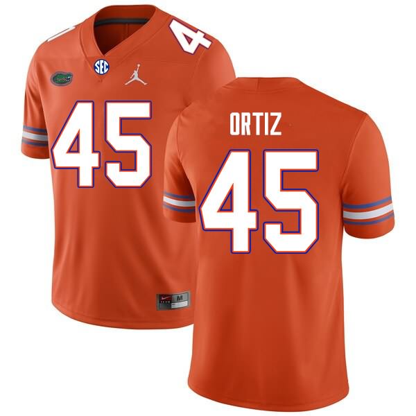 NCAA Florida Gators Marco Ortiz Men's #45 Nike Orange Stitched Authentic College Football Jersey CNW3164WH